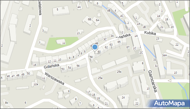 Bolesławiec, Gdańska, 59, mapa Bolesławca