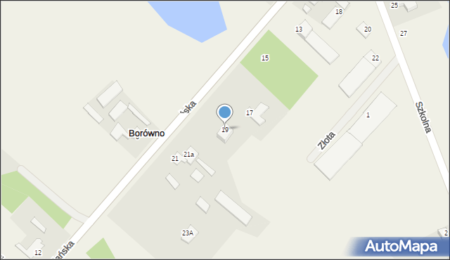 Borówno, Gdańska, 19, mapa Borówno