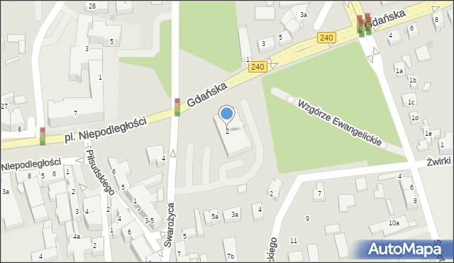 Chojnice, Gdańska, 2, mapa Chojnic