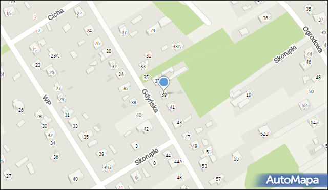 Chylice, Gdyńska, 39, mapa Chylice