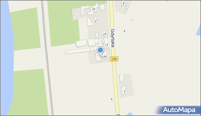 Czerwonak, Gdyńska, 11A, mapa Czerwonak