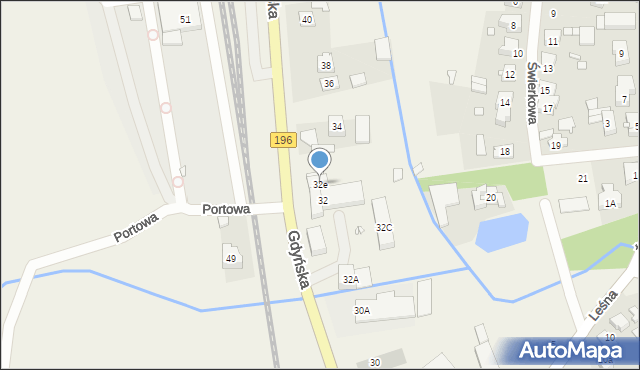 Czerwonak, Gdyńska, 32e, mapa Czerwonak