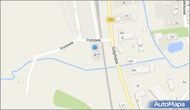 Czerwonak, Gdyńska, 49, mapa Czerwonak