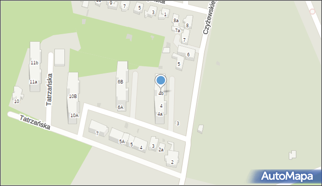 Gdańsk, Gdańca Pawła, 4b, mapa Gdańska