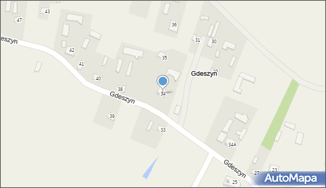 Gdeszyn, Gdeszyn, 34, mapa Gdeszyn