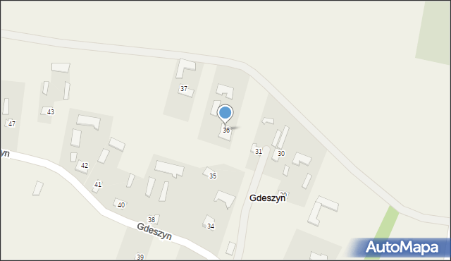 Gdeszyn, Gdeszyn, 36, mapa Gdeszyn