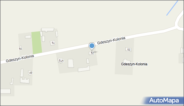 Gdeszyn-Kolonia, Gdeszyn-Kolonia, 52, mapa Gdeszyn-Kolonia