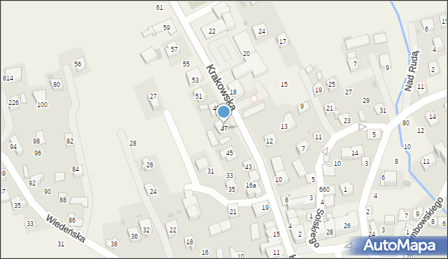 Gdów, Gdów, 198, mapa Gdów