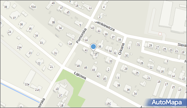 Gryfice, Gdyńska, 39, mapa Gryfice