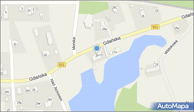 Jantar, Gdańska, 27, mapa Jantar