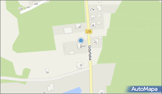 Jaromirowice, Gdyńska, 20, mapa Jaromirowice