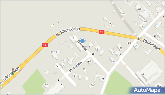 Kalisz, Gdyńska, 2, mapa Kalisza