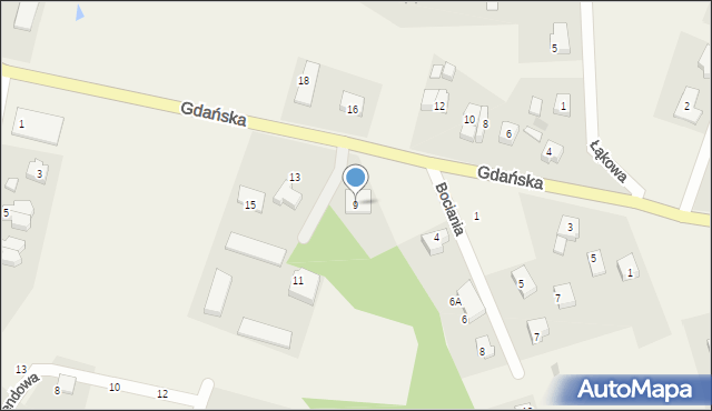 Karczemki, Gdańska, 9, mapa Karczemki