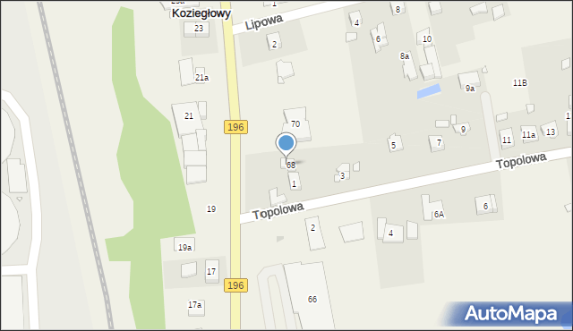 Koziegłowy, Gdyńska, 66, mapa Koziegłowy