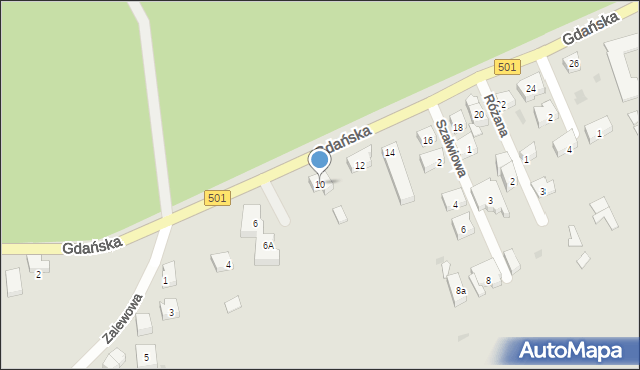 Krynica Morska, Gdańska, 10, mapa Krynica Morska