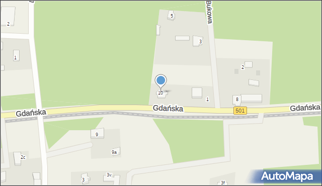 Mikoszewo, Gdańska, 10, mapa Mikoszewo