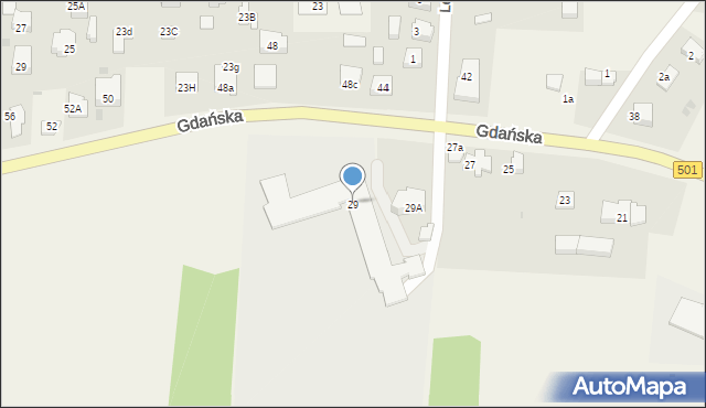 Mikoszewo, Gdańska, 29, mapa Mikoszewo