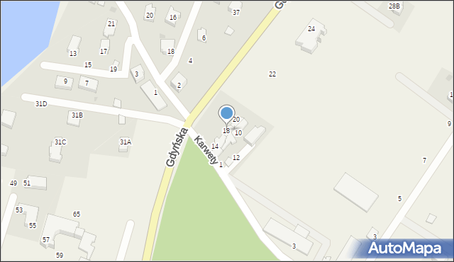 Miszewko, Gdyńska, 18, mapa Miszewko