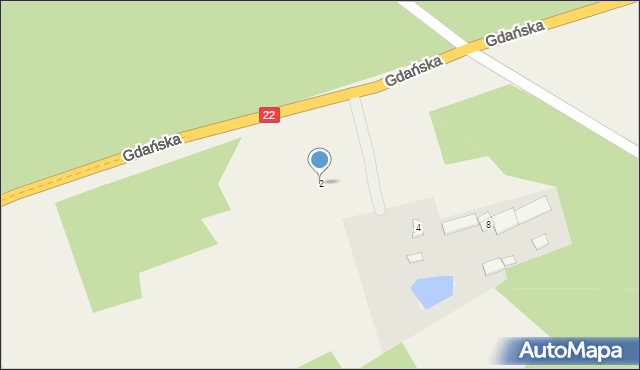 Nowa Cerkiew, Gdańska, 2, mapa Nowa Cerkiew