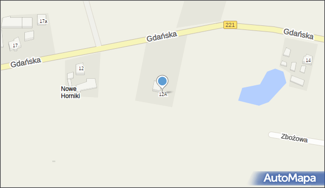 Nowa Karczma, Gdańska, 12A, mapa Nowa Karczma