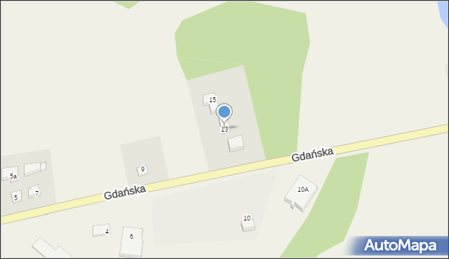 Nowa Karczma, Gdańska, 13, mapa Nowa Karczma