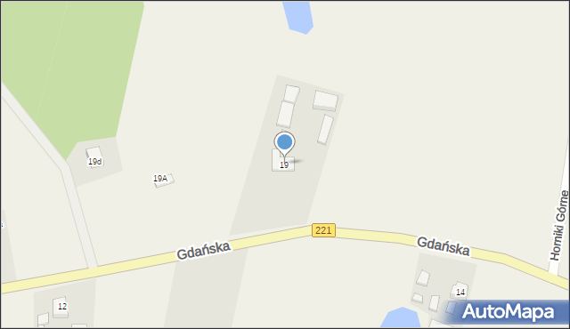 Nowa Karczma, Gdańska, 19, mapa Nowa Karczma