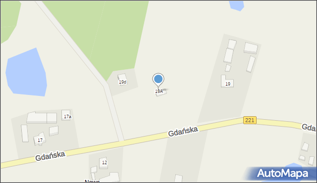 Nowa Karczma, Gdańska, 19A, mapa Nowa Karczma