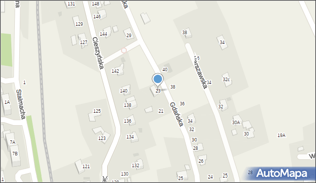 Pogwizdów, Gdańska, 23, mapa Pogwizdów