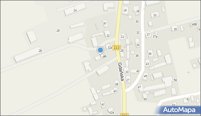 Połczyno, Gdańska, 36, mapa Połczyno