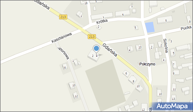 Połczyno, Gdańska, 4, mapa Połczyno