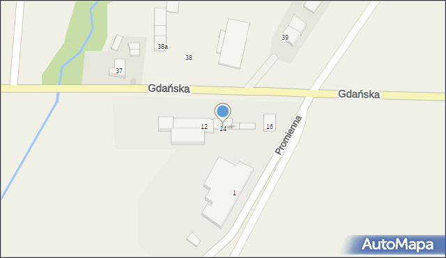 Pomysk Wielki, Gdańska, 14, mapa Pomysk Wielki