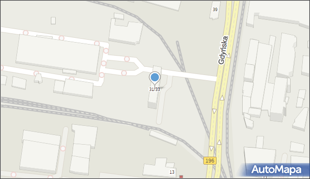 Poznań, Gdyńska, 31/33, mapa Poznania