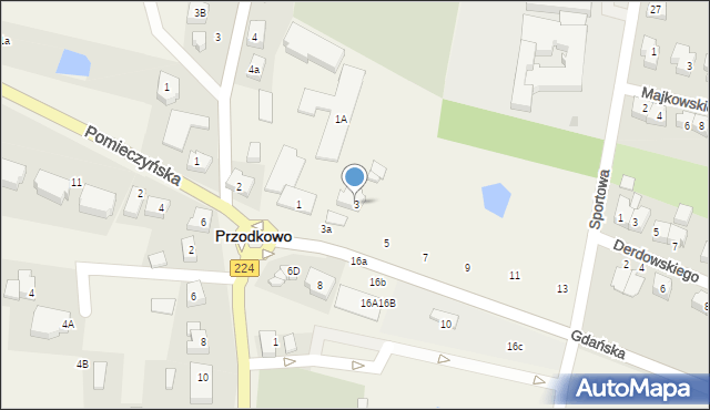 Przodkowo, Gdańska, 3, mapa Przodkowo