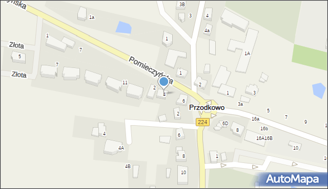 Przodkowo, Gdańska, 4, mapa Przodkowo