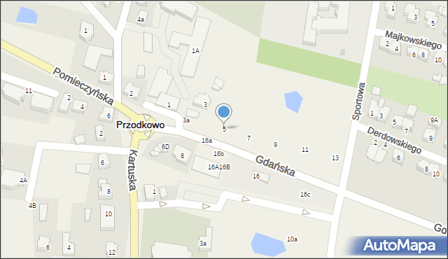 Przodkowo, Gdańska, 5, mapa Przodkowo