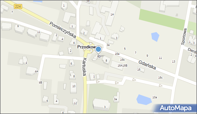 Przodkowo, Gdańska, 6D, mapa Przodkowo