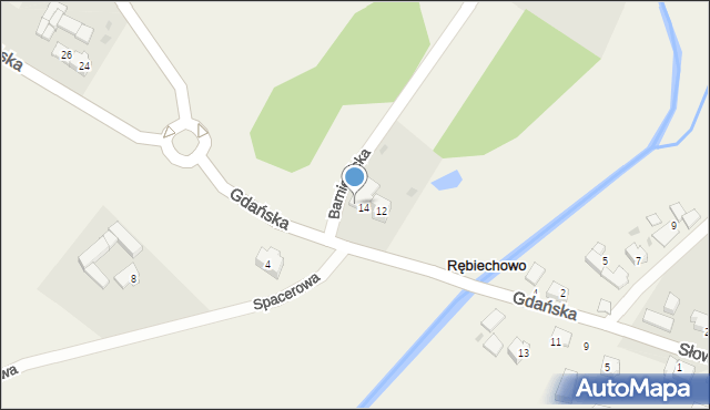 Rębiechowo, Gdańska, 16, mapa Rębiechowo