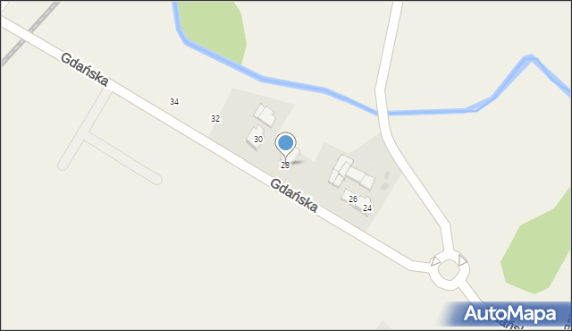 Rębiechowo, Gdańska, 28, mapa Rębiechowo