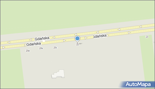 Słupsk, Gdańska, 21, mapa Słupska