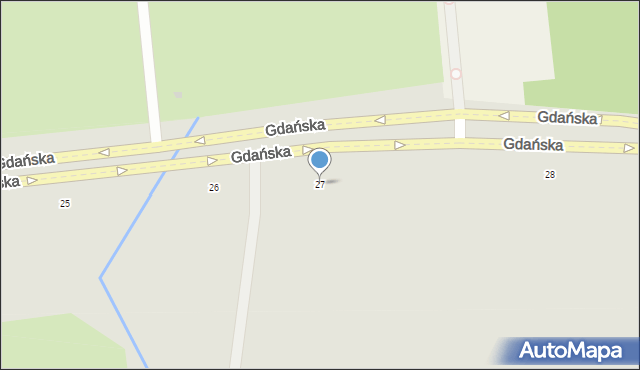 Słupsk, Gdańska, 27, mapa Słupska