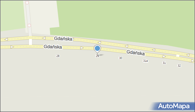 Słupsk, Gdańska, 29, mapa Słupska