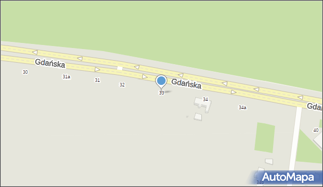 Słupsk, Gdańska, 33, mapa Słupska