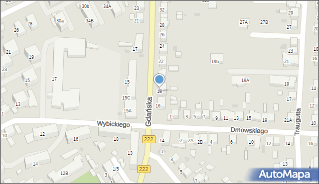 Starogard Gdański, Gdańska, 18, mapa Starogard Gdański