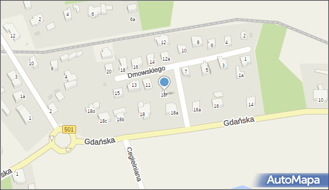 Stegna, Gdańska, 18f, mapa Stegna