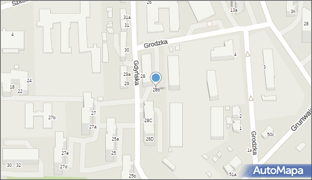 Świnoujście, Gdyńska, 28b, mapa Świnoujście