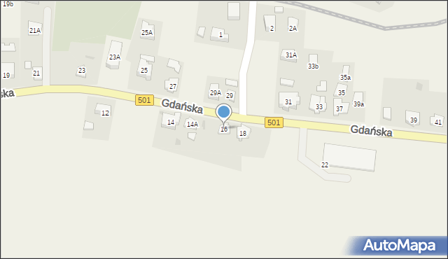 Sztutowo, Gdańska, 16, mapa Sztutowo