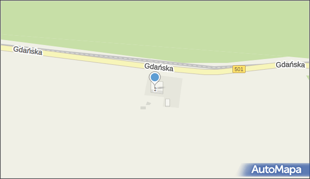 Sztutowo, Gdańska, 2, mapa Sztutowo