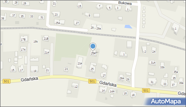 Sztutowo, Gdańska, 25A, mapa Sztutowo