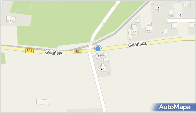 Sztutowo, Gdańska, 4, mapa Sztutowo