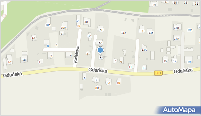 Sztutowo, Gdańska, 5, mapa Sztutowo